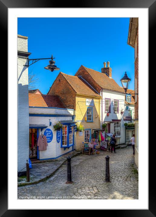 Quay Street Lymington Framed Mounted Print by Wight Landscapes
