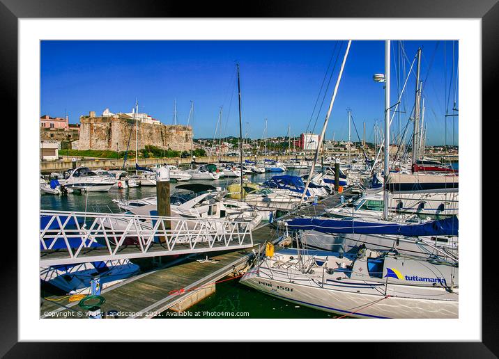 Marine de Cascais Framed Mounted Print by Wight Landscapes