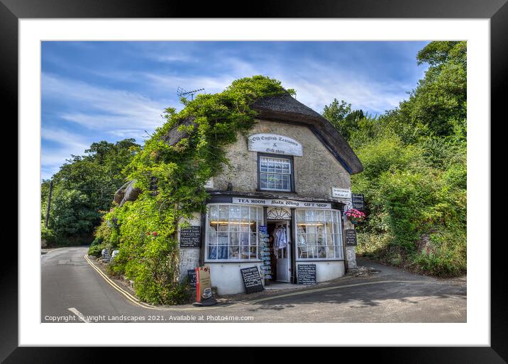 Bats Wing Gift and Tea Shop Framed Mounted Print by Wight Landscapes