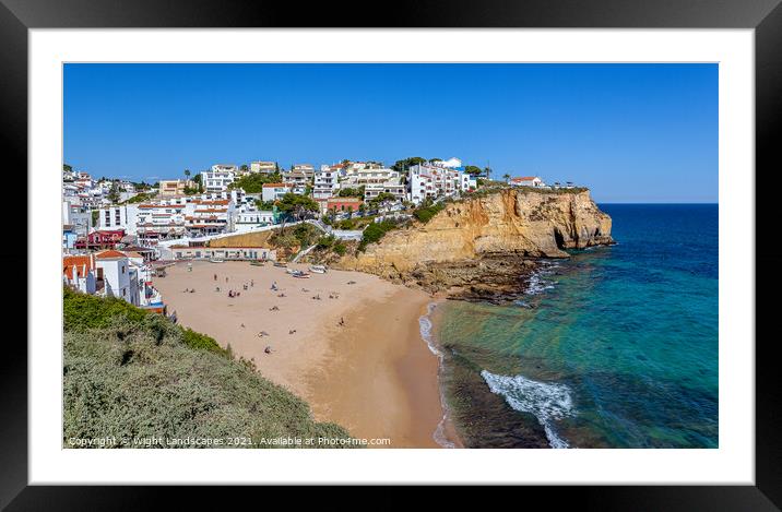 Carvoeiro Beach Algarve Portugal Framed Mounted Print by Wight Landscapes