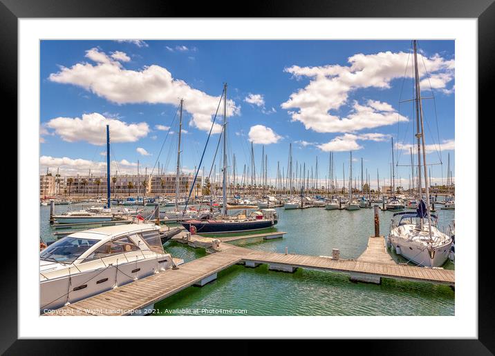 Marina de Lagos Framed Mounted Print by Wight Landscapes
