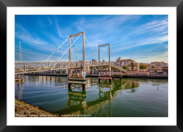 Marina Lagos Lifting Bridge Framed Mounted Print by Wight Landscapes