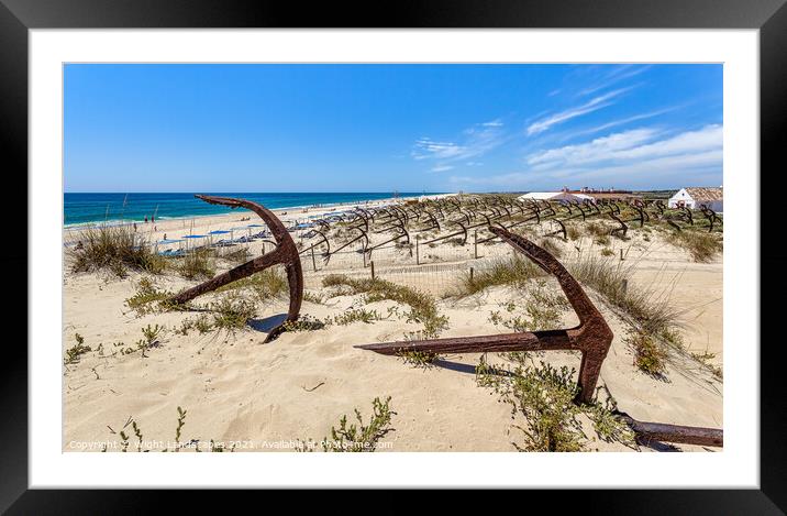 Barril Beach Algarve Portugal Framed Mounted Print by Wight Landscapes
