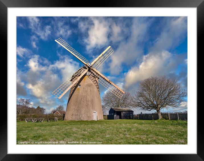 Bembridge Windmill Framed Mounted Print by Wight Landscapes