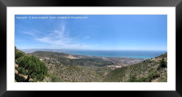 Spanish mountains  Framed Mounted Print by jonny england