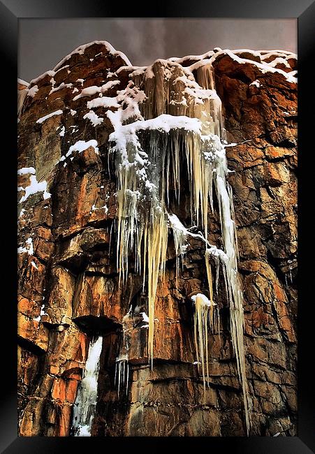 Rock and Ice Framed Print by heather rivet