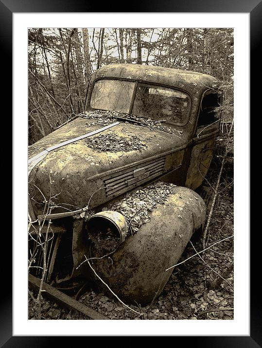 Vintage Truck Framed Mounted Print by heather rivet