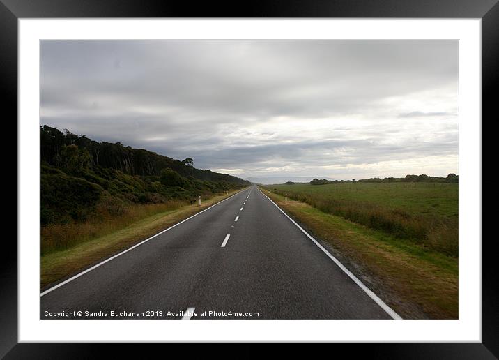 On The Road Again Framed Mounted Print by Sandra Buchanan