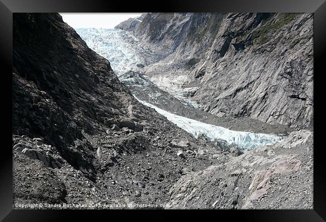 A Glacier Framed Print by Sandra Buchanan