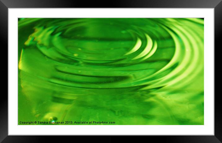 Ripples on Water Framed Mounted Print by Sandra Buchanan