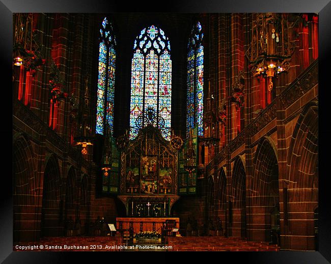 The Lady Chapel Framed Print by Sandra Buchanan