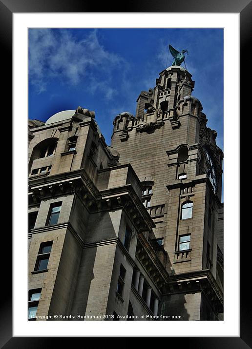 Liverpool Royal Liver Building Framed Mounted Print by Sandra Buchanan