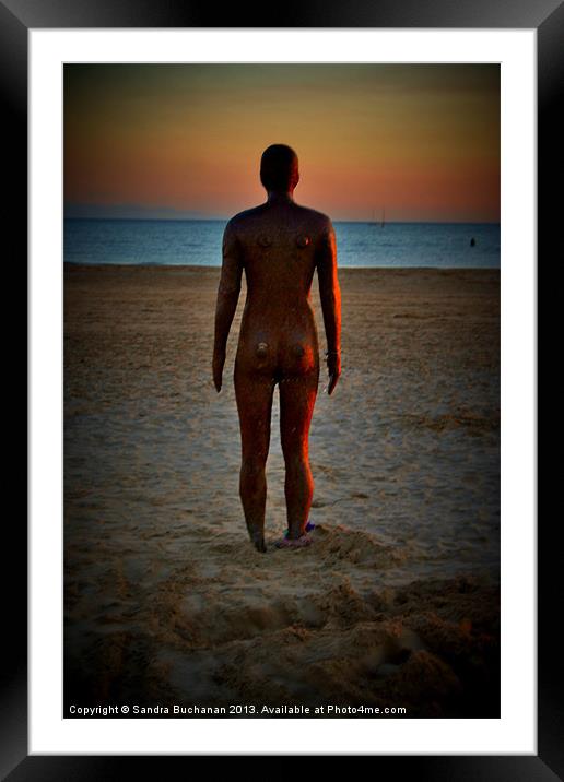 Iron Man At Sunset 2 Framed Mounted Print by Sandra Buchanan