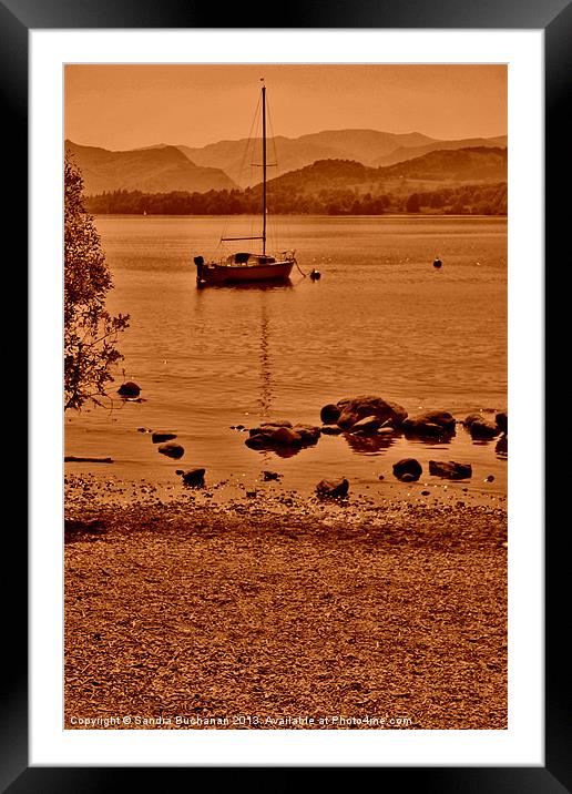 Lake Ullswater Framed Mounted Print by Sandra Buchanan