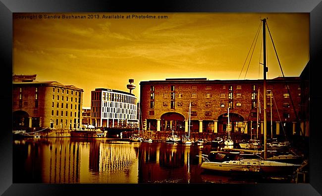 Albert Dock Framed Print by Sandra Buchanan