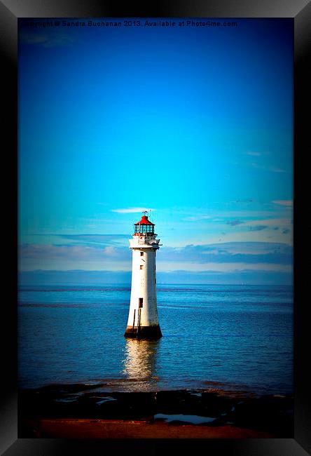 Perch Rock Lighthouse 2 Framed Print by Sandra Buchanan