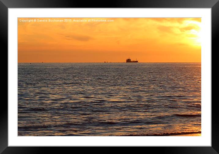  Orange Skies Framed Mounted Print by Sandra Buchanan