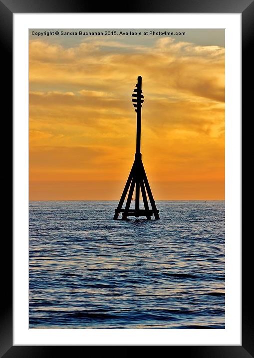  Sunset at Crosby  Framed Mounted Print by Sandra Buchanan