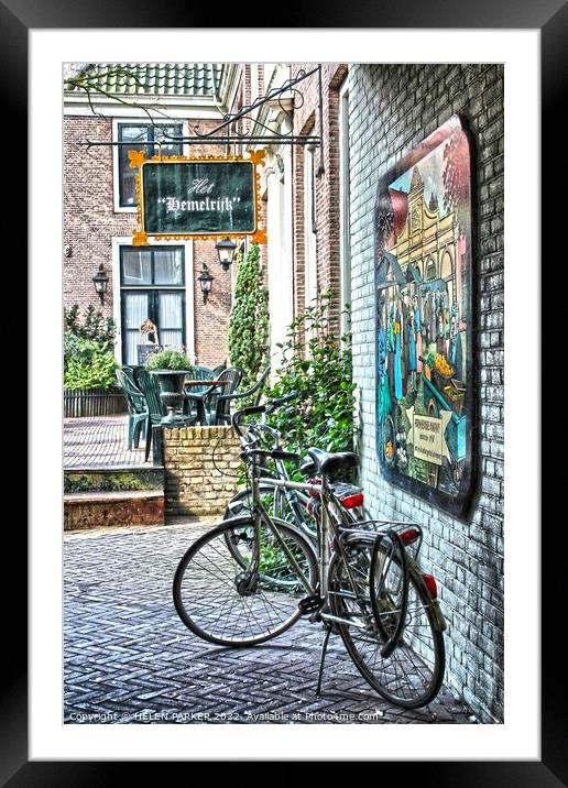 Easy transport in Franeker Holland Framed Mounted Print by HELEN PARKER