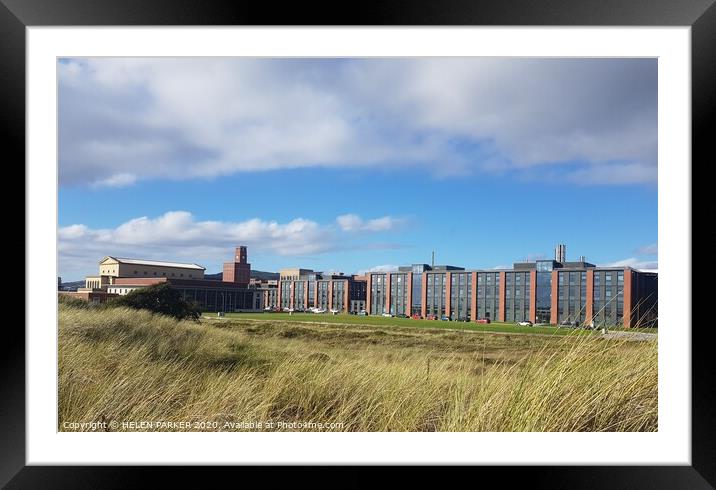 Swansea University Bay Campus Framed Mounted Print by HELEN PARKER