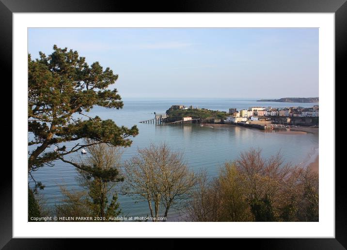 Tenby, a beautiful harbour town Framed Mounted Print by HELEN PARKER