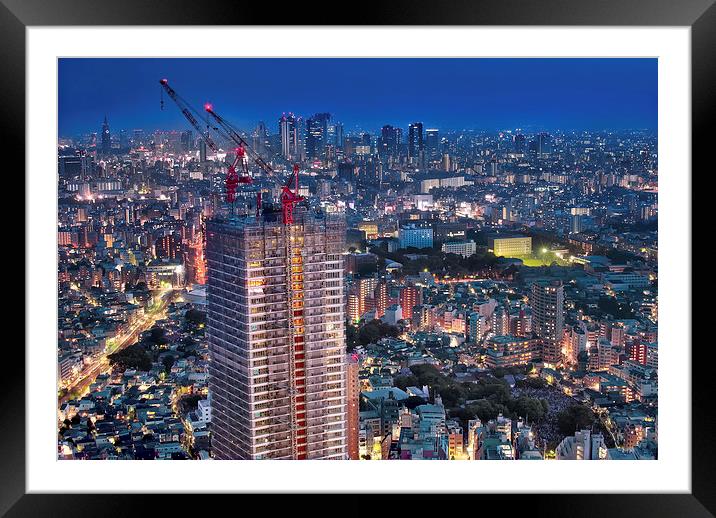  Tokyo Under Construction Framed Mounted Print by Duane Walker