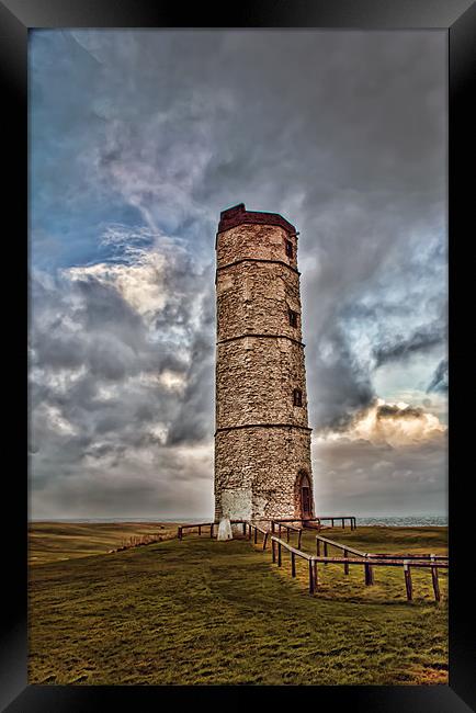The Old Lighthouse Flamborough Framed Print by David Hollingworth