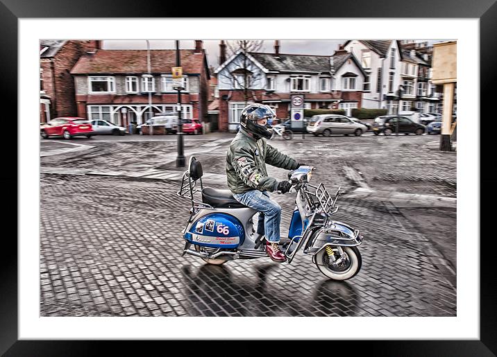 A Proud Mod Framed Mounted Print by David Hollingworth