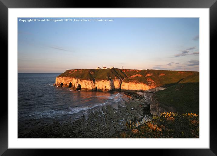Last Light at Thornwick Framed Mounted Print by David Hollingworth
