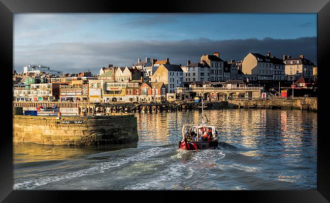 A Working Harbour Framed Print by David Hollingworth