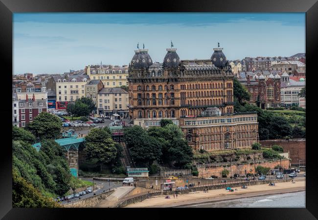 The Grand Hotel Scarborough Framed Print by David Hollingworth