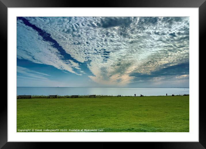 Mackerel Sky Framed Mounted Print by David Hollingworth