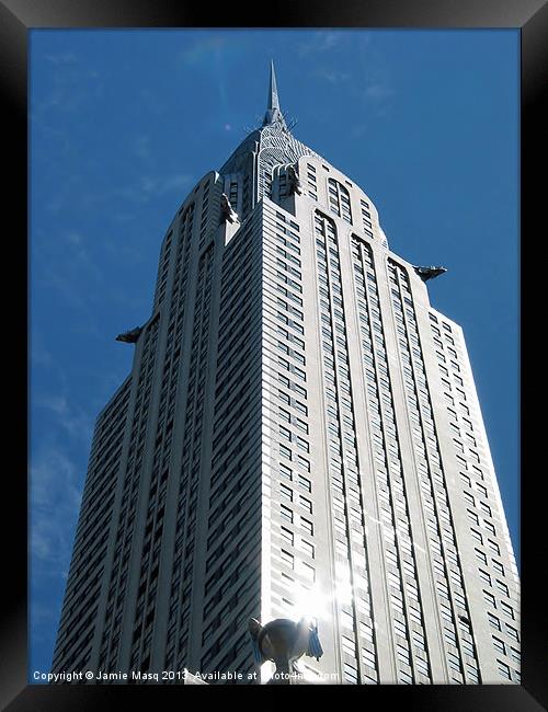 Glistening Chrysler Building Framed Print by Anna Lewis