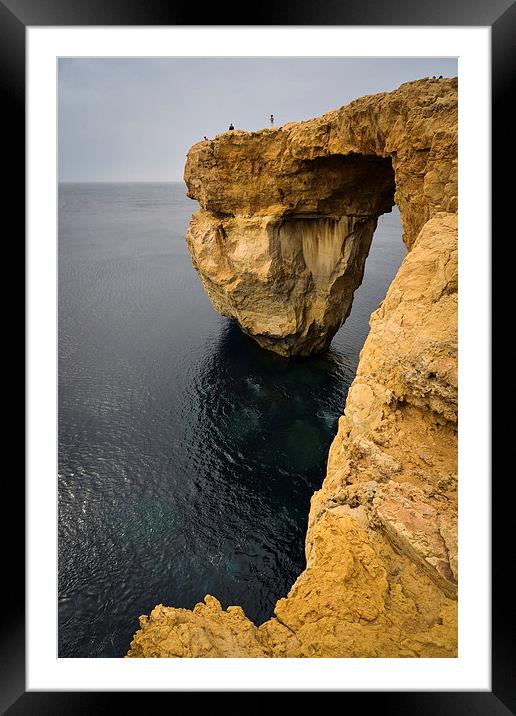 Azure Window Framed Mounted Print by Don Alexander Lumsden