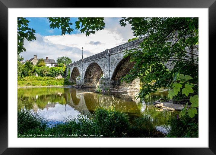 Bridge Over The River Wye Llyswen Framed Mounted Print by Joel Woodward