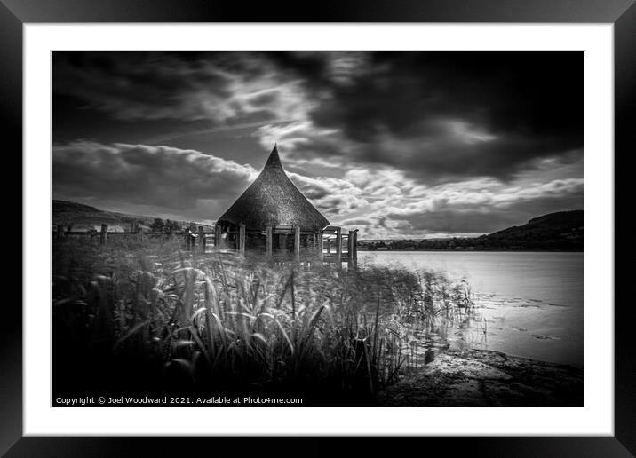 Crannog Llangorse Lake Framed Mounted Print by Joel Woodward