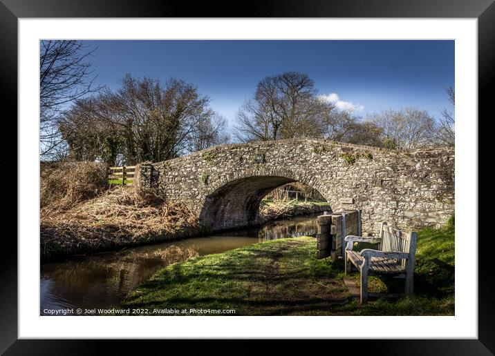 Bridge Over Brecon & Monmouthshire Canal Framed Mounted Print by Joel Woodward