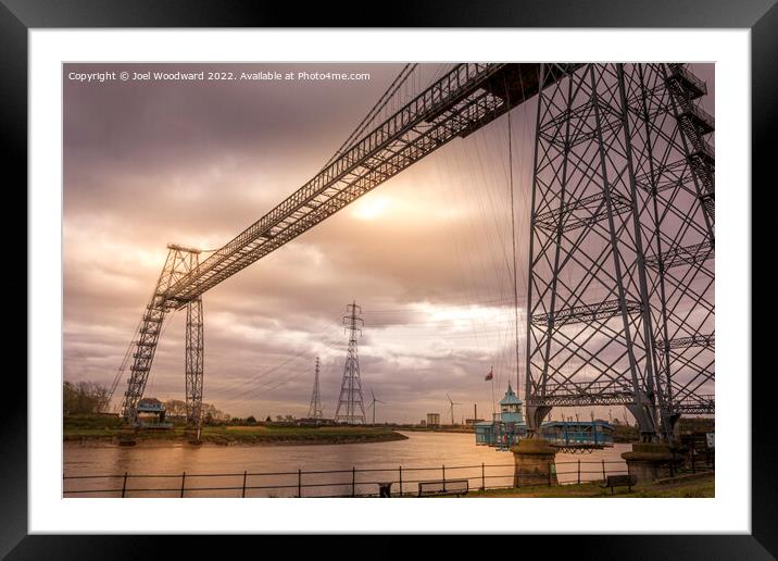 Transporter bridge Newport Gwent Framed Mounted Print by Joel Woodward