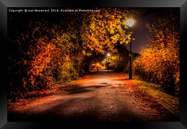Autumn Nights Framed Print by Joel Woodward