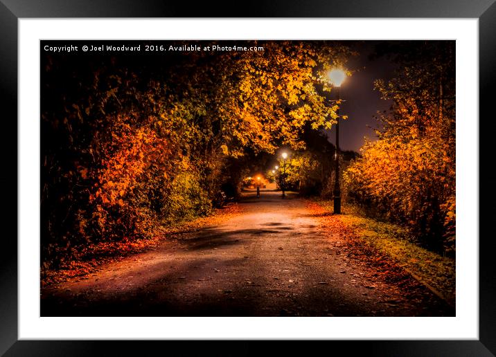 Autumn Nights Framed Mounted Print by Joel Woodward