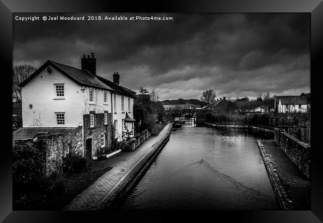 Brecon Canal Cottages Framed Print by Joel Woodward