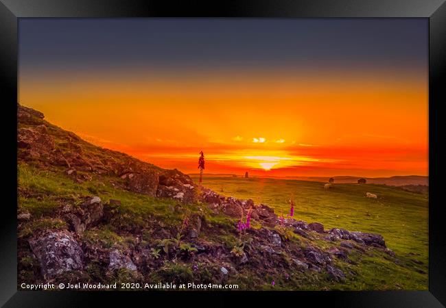 Red Hot Sky Framed Print by Joel Woodward