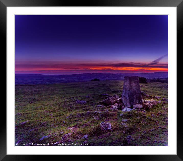  Triangulation Station (Blue Hour) Framed Mounted Print by Joel Woodward