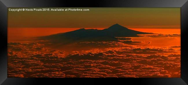  Sunset over Teide Framed Print by Dave Burden