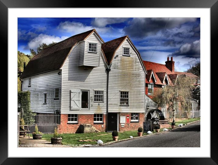 Haxted watermill Framed Mounted Print by Dave Burden