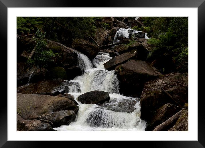 Keppels Falls Framed Mounted Print by Graham Palmer