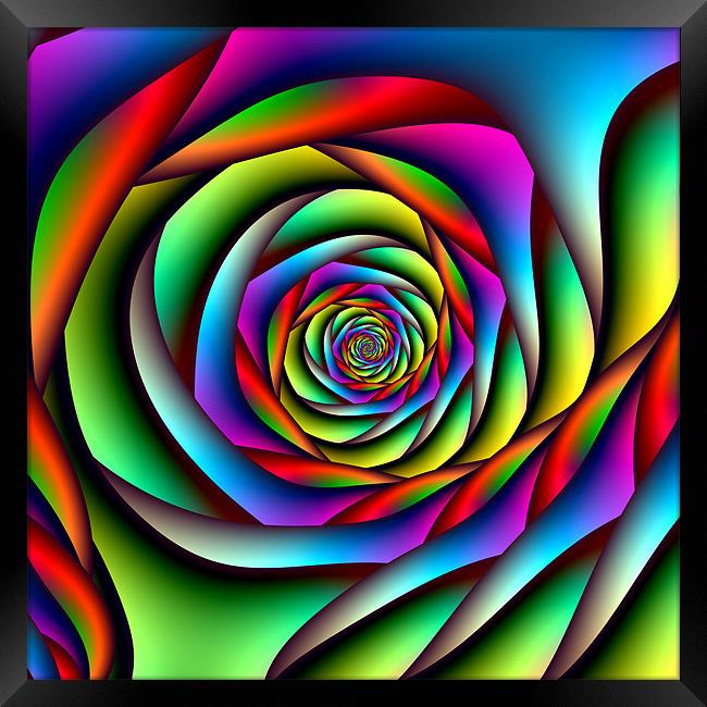 Rainbow Spiral Framed Print by Colin Forrest