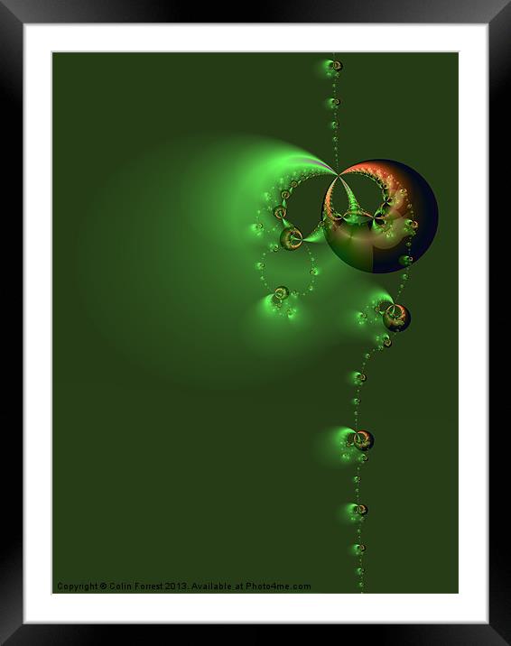 Floating in Green Framed Mounted Print by Colin Forrest