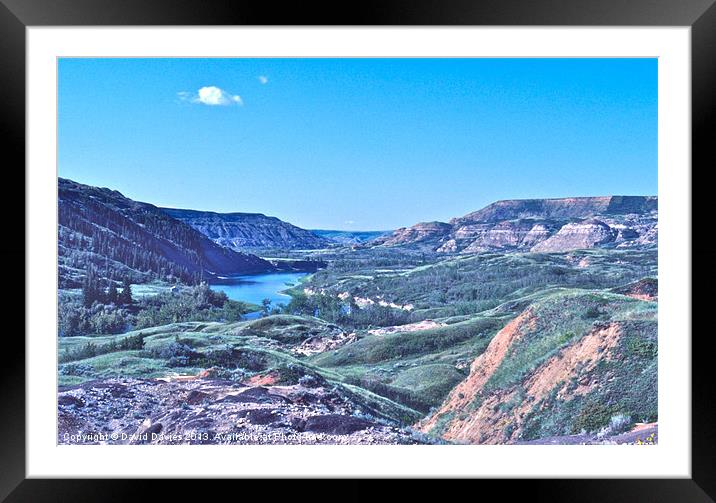 Alberta Badlands II Framed Mounted Print by David Davies