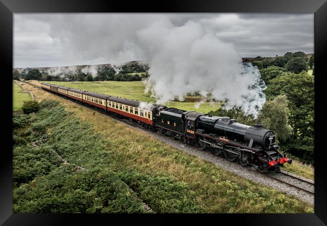 5428 “Eric Treacy“ on the NYMR Framed Print by Dave Hudspeth Landscape Photography
